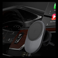 Автомобільний тримач ERBORD CW01 Індуктивний зарядний пристрій для MagSafe