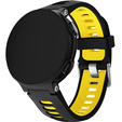 Силіконовий ремінець для Garmin Forerunner 22mm, Black/Yellow