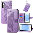 Откидной чехол для Samsung Galaxy S25 FE, Butterfly, фиолетовый
