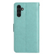 Откидной чехол для Samsung Galaxy A14 4G/5G, Mandala Flower, зелёный