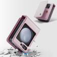 CASEME флип-кейс для Samsung Galaxy Z Flip5 5G, Litchi Wallet, розовый