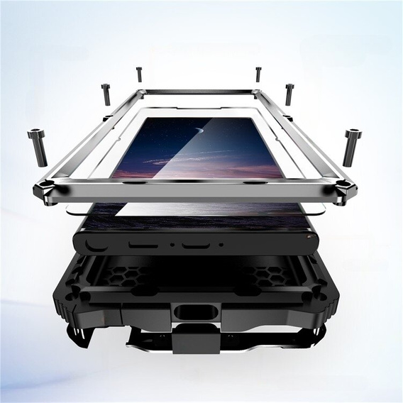 Бронированный чехол для Samsung Galaxy S24 Ultra, R-JUST, серебряный