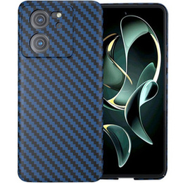 Чехол для Xiaomi 13T / 13T Pro / Redmi K60 Ultra, углеродное волокно, синий