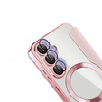 Чохол-книжка для Samsung Galaxy S25+ Plus, RFID Wallet MagSafe CamShield, рожевий