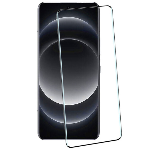 3D загартоване скло для Xiaomi 14 Ultra, чорна рамка
