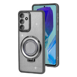 Чехол для Samsung Galaxy M55 5G, Glittery Magnetic, для MagSafe, чёрный