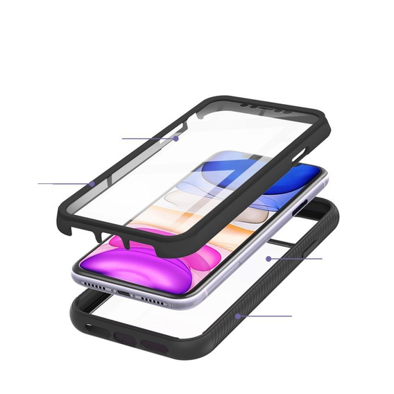 Чехол Shockproof до iPhone 11 - Black