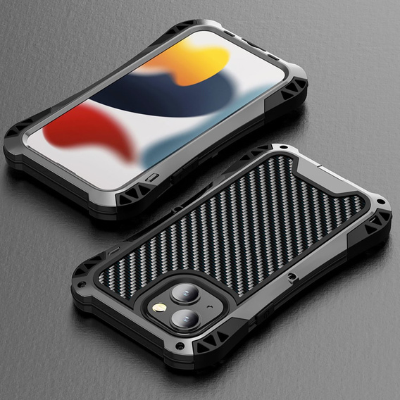 Чехол для iPhone 13, R-JUST AMIRA, бронированный, чёрный