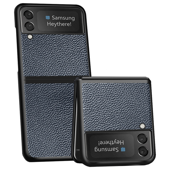 Чохол Litchi Leather для Samsung Galaxy Z Flip 4, Blue