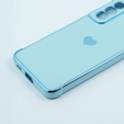 Чехол до Samsung Galaxy S21 FE, Electro heart, синий