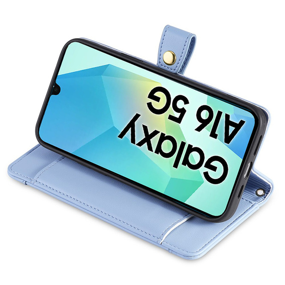Чохол-книжка для Samsung Galaxy A16, Wallet Zipper Pocket, м'яти