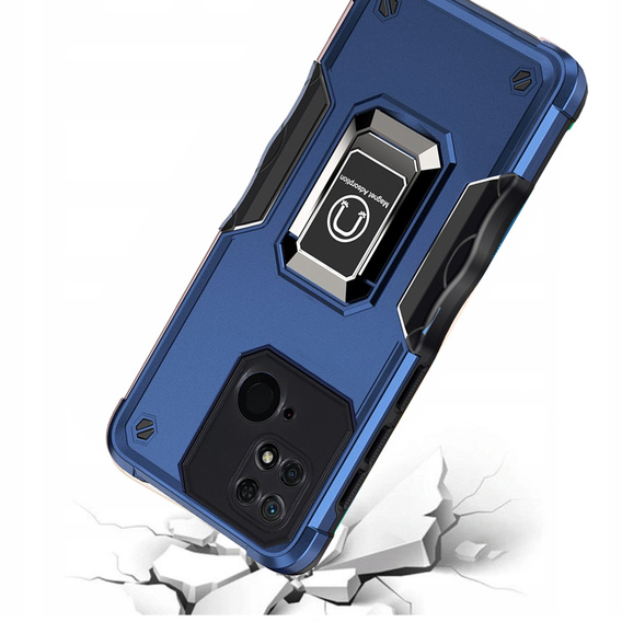 Чoхол до Xiaomi Redmi 10C, Dual-Layer Armor, темно-синій