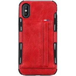 Etui Two Cards Hybrid Case iPhone XS / X 5.8 - Red
