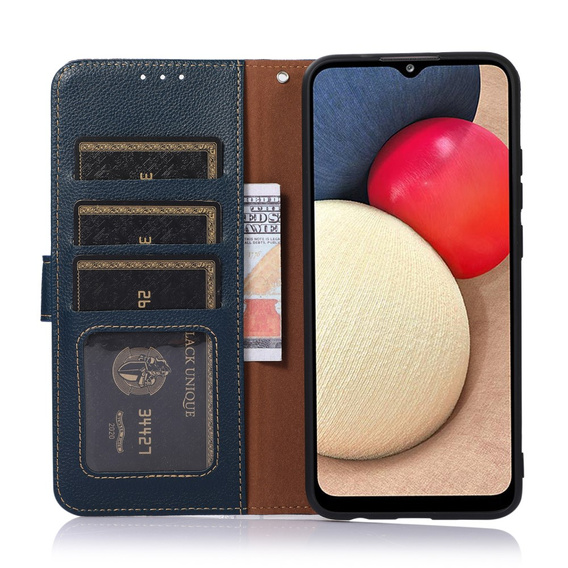 Чехол Wallet до Motorola Moto E20/E40, KHAZNEH, Dual Color, Blue / Brown