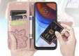 Откидной чехол для Motorola Edge 50 Fusion 5G, Butterfly, розовый rose gold