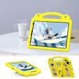 Дитячий чохол для планшета iPad 10.9 2022 10 Gen, Cute Patterns, з підставкою, жовтий
