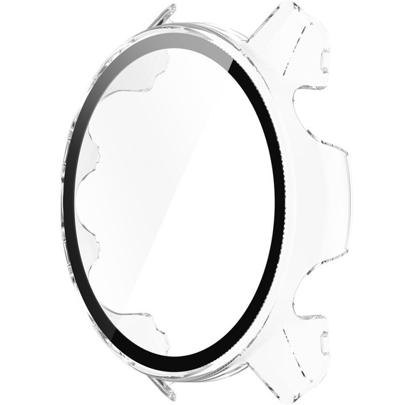 2в1 чехол и защитное стекло для часов Garmin Forerunner 955, Clear