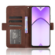 Откидной чехол для Oppo A80, Card Slot, коричневый