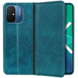 Чехол до Xiaomi Redmi 12C, Wallet Litchi Leather, зелёный