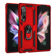 Бронированный Чехол до Samsung Galaxy Z Fold3 5G, Nox Case Ring, красный
