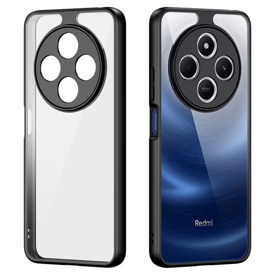 Чехол DuxDucis для Xiaomi Redmi 14C / Xiaomi Poco C75, Aimo case, прозрачный / черный