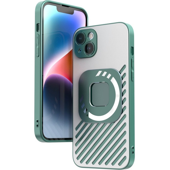 Чохол R-JUST SJ55 для iPhone 14, броньований, для MagSafe, зелений