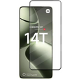 Закаленное стекло 3D для Xiaomi 14T, чёрная рама
