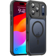 Матовый чехол для iPhone 17, для Magsafe, матовый черный