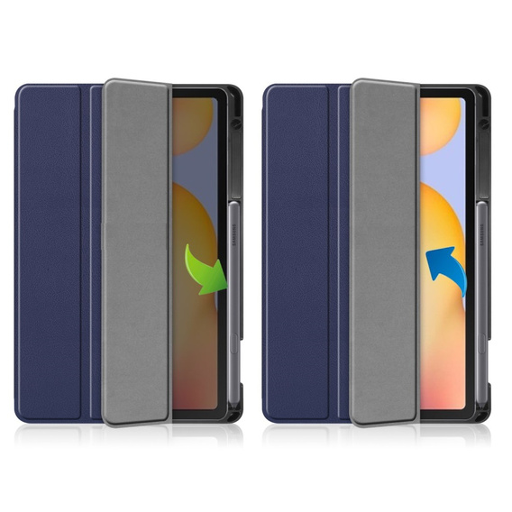 Чехол для Samsung Galaxy Tab S6 Lite, Tri-fold,  темно-синий