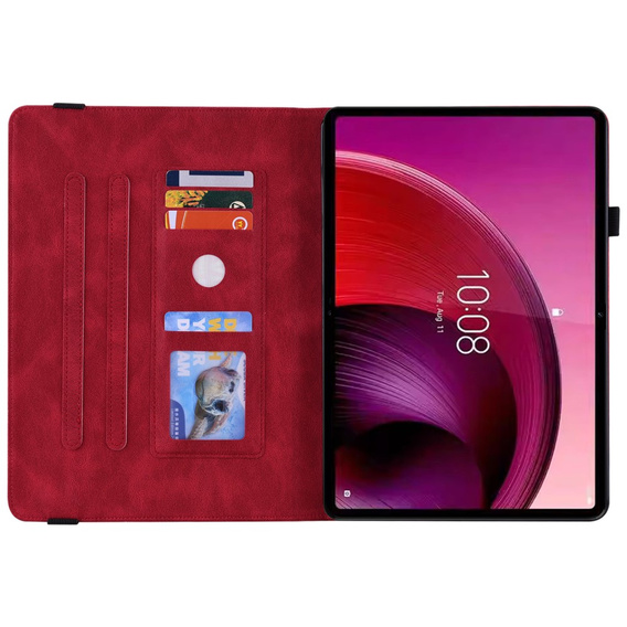 Чохол для Lenovo Tab M11, Butterfly, червоний