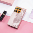 Чохол-книжка для Motorola Moto G15 / Motorola Moto G15 Power, Butterfly, рожевий rose gold