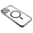 Чохол для iPhone 12 Pro, Electro MagSafe, чорний + Скло на екран