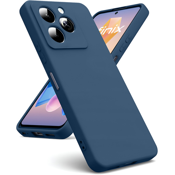 Чехол до Infinix Hot 40i, Silicone Lite, синий