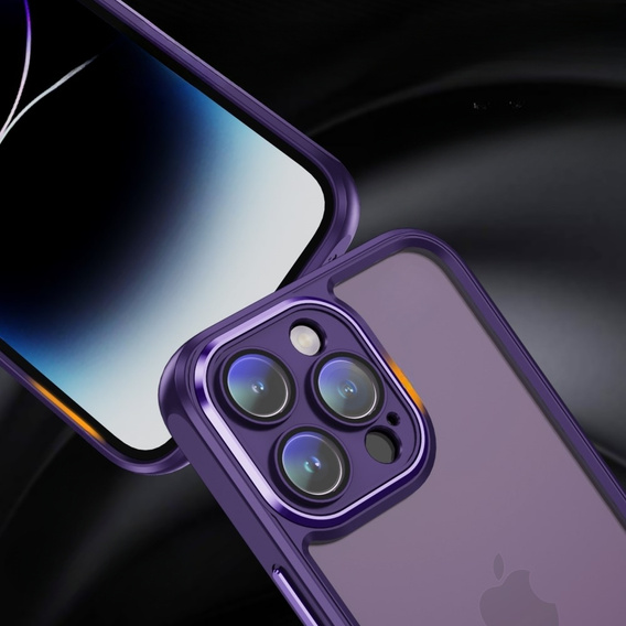 Чохол для iPhone 15 Pro, ERBORD Impact Guard, темно-фіолетовий