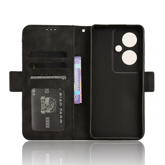 Футляр з клапаном для Oppo Reno 11F 5G, Card Slot, чорний