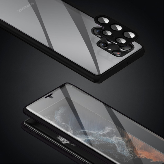 Чохол для Samsung Galaxy S22 Ultra, Magnetic Dual Glass, чорний