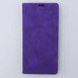 Чехол для iPhone 15 Pro, ERBORD Vintage, бумажник с клапаном, фиолетовый