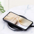 Чехол для Realme 14 Pro+ 5G, с магнитной пластиной, прозрачный / черный