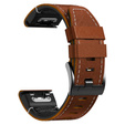 Кожаный ремешок Quickfit для часов Garmin Fenix 5X/6X/6X PRO/7X
