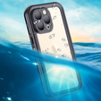 Водонепроницаемый чехол IP68 для iPhone 13 Pro, SHELLBOX, чёрный