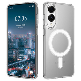 Чехол для Samsung Galaxy S25 Edge, гибридный чехол Fusion Hybrid, для MagSafe, прозрачный