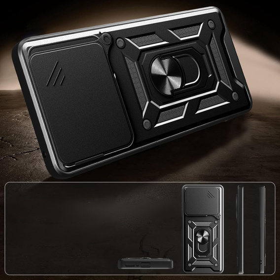 Чехол NOX Camera Slide Honor 400 Lite, CamShield Slide, чёрный