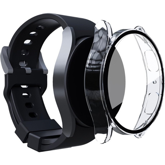 Силиконовый футляр со встроенным защитным стеклом до Galaxy Watch5 40mm, Transparent