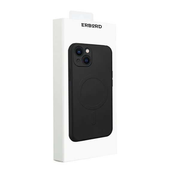 Чехол Silicone до iPhone 13, MagSafe, Black