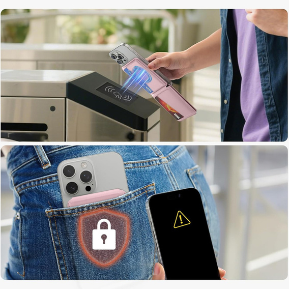Магнитный кошелек с подставкой и функцией NFC SURITCH для iPhone 16 Pro