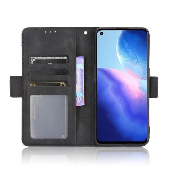 Откидной чехол для Oppo Reno 5 5G, Card Slot, чёрный