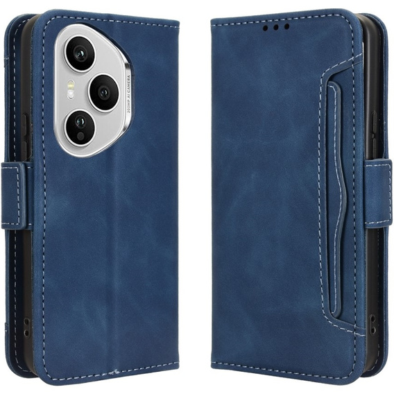 Откидной чехол для Honor 400 Pro 5G, Card Slot, темно-синий