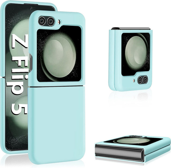 Силиконовый чехол для Samsung Galaxy Z Flip5 5G, мятно-зелёный