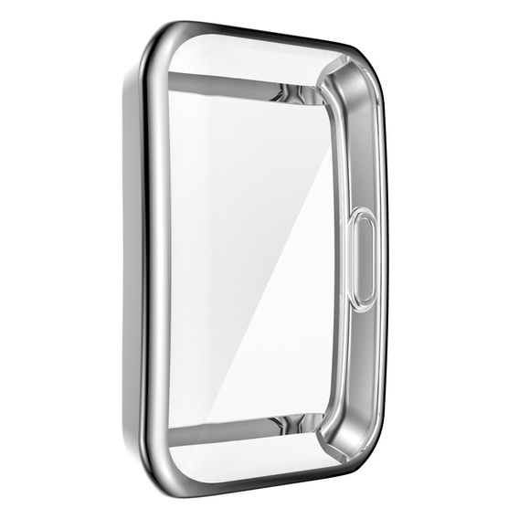 Чехол 2в1 с защитой экрана для часов Huawei Band 6/7, Silver