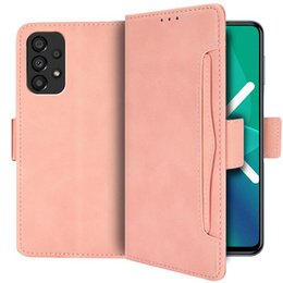 Футляр з клапаном для Samsung Galaxy A13 4G, Card Slot, рожевий